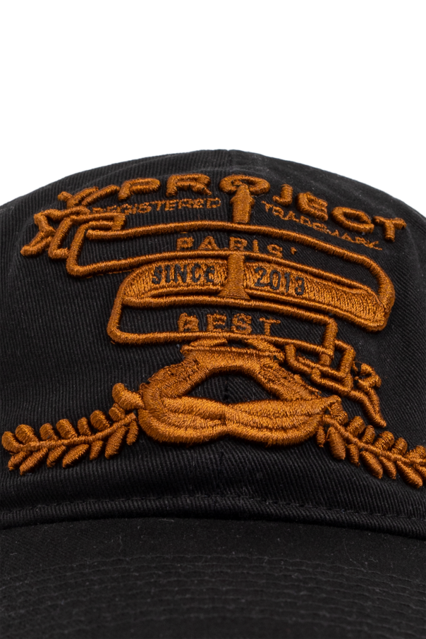 Pink 8 men caps - Black Baseball cap with logo Y Project
